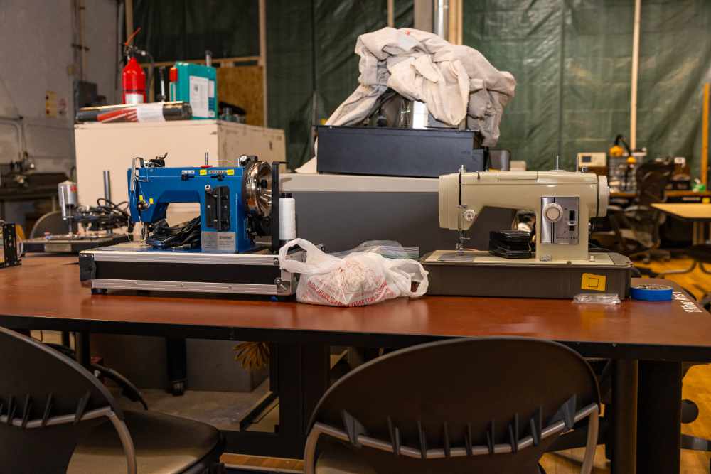 Two of MAKE Roanoke's sewing machines