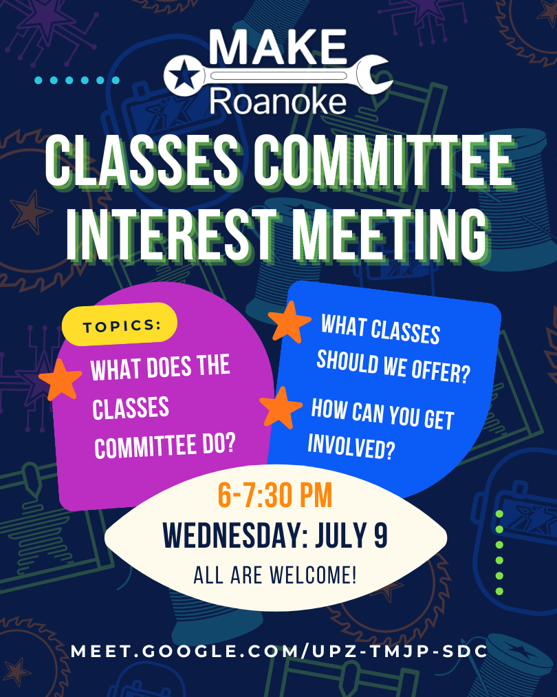 Classes Committee Interest Meeting Flyer